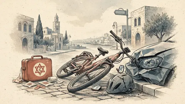 Teen Cyclist Injured in Jaffa Collision