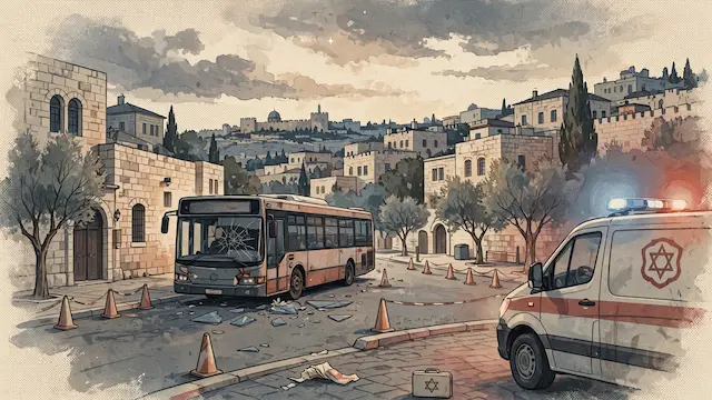 Woman Critically Injured After Being Hit by Bus in Jerusalem