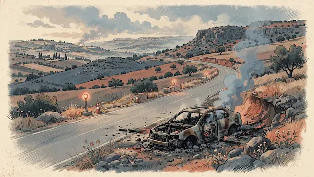 Man From Toura Dies After Car Catches Fire in Golan Heights Crash