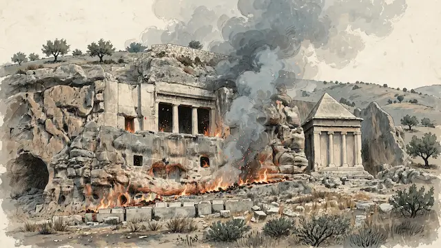 Arabs Set Fire to Tomb of Eleazar the Priest in Samaria