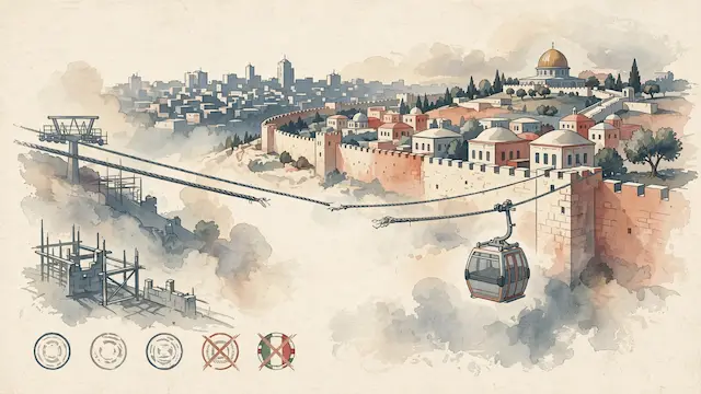 Italian Firm Latest to Exit Controversial Jerusalem Cable Car Project