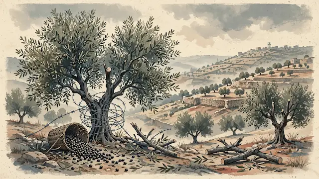 Settler Violence Surges Against Palestinian Olive Harvesters Ahead of Israeli Election