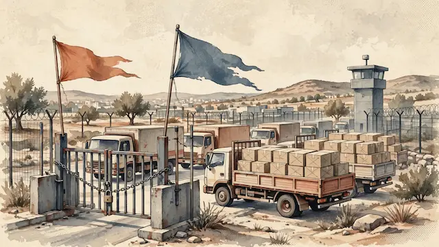 Vinter and Lieberman Allies Protest Aid Trucks to Gaza