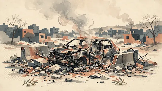 Two Killed in Gaza Vehicle Strike, Reports Say