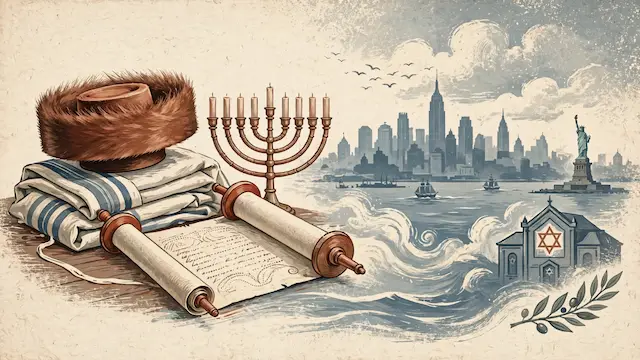 Hasidic Rabbi Visits United States