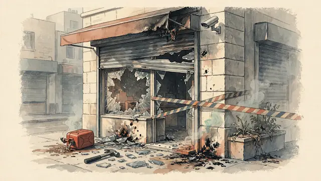 Ex-Boyfriend Arrested for Arson at Ex-Girlfriend's Workplace