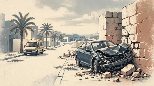 Car Crash in Ashkelon Leaves One Woman in Moderate Condition