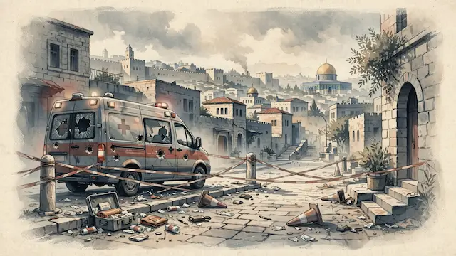 Dramatic Footage Shows Moments After Jerusalem Shooting Attack