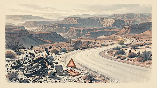 Motorcyclist Injured Near Mitzpe Ramon, Hospitalized