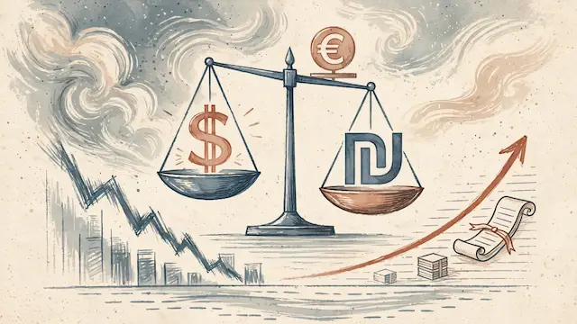 Dollar Trades Flat Against Shekel Amid Global Market Volatility