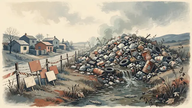 Zemer Residents Protest Illegal Waste Dump Threatening Lives
