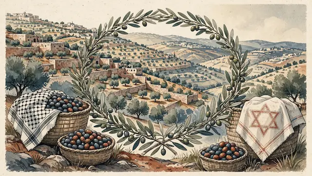 יהודים אמריקאים מסייעים לקוטפי זיתים פלסטינים בגדה המערבית מול התקפות מתנחלים