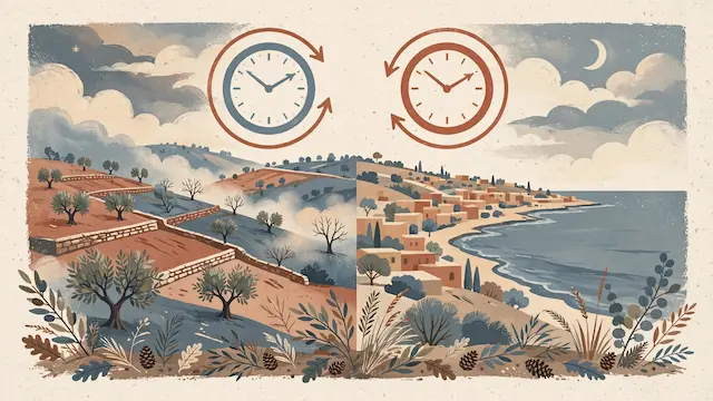 West Bank and Israel Switch to Winter Time