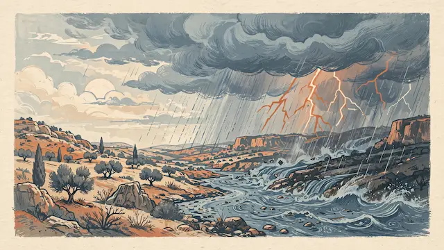 Israel Braces for Unsettled Weather with Rain, Thunderstorms, and Flash Floods