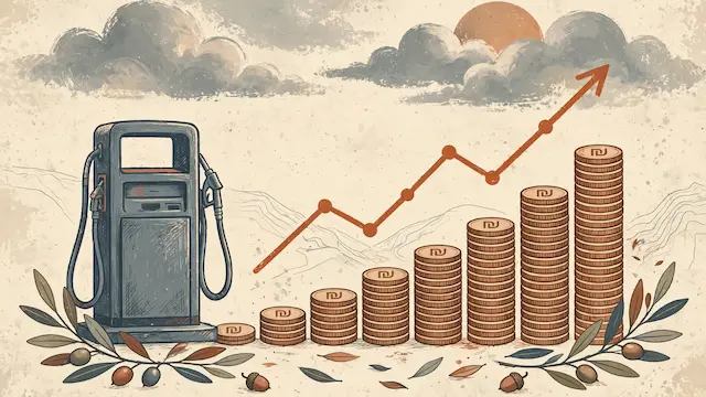Israel Gasoline Prices Nearing 9 Shekels as Tax Break Expires