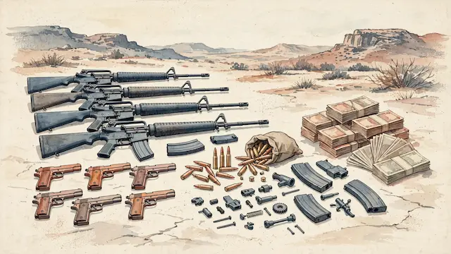 Police Seize Stolen Weapons, Ammunition, and Cash in Negev Operations
