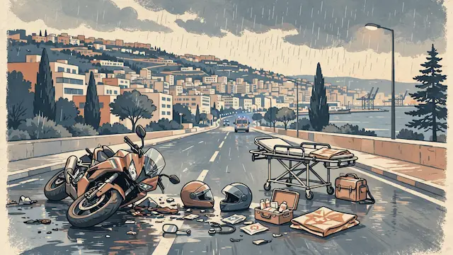 Two Seriously Injured in Haifa Motorcycle Accident