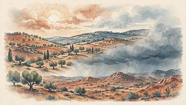 ישראל: חם עם סיכוי לגשם מקומי, ירידת טמפרטורות מחר