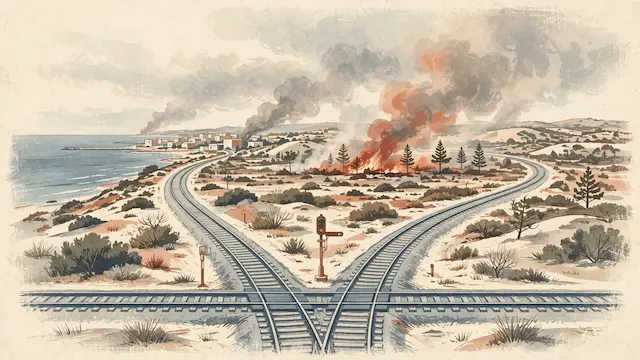 Train Service Halted Between Ashdod and Ashkelon Due to Nearby Fire