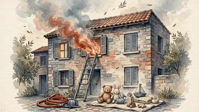 דרמה בעמנואל: אם וארבעת ילדיה חולצו מדירה בוערת