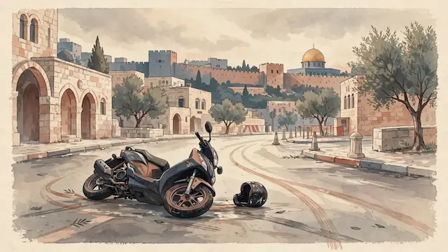 Motorcyclist Injured in Jerusalem Self-Accident