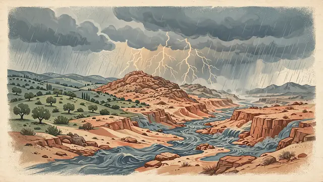 Rain and Thunderstorms Expected Across Israel, Flash Floods Possible