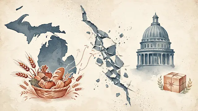 Michigan Senate Candidate Distances Himself From Anti-Israel Ad Linking US Food Prices to Aid