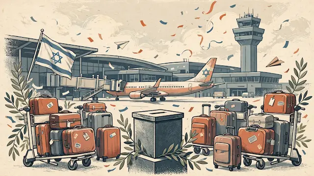Israelis Flock Home to Vote Amidst Lively Airport Scenes