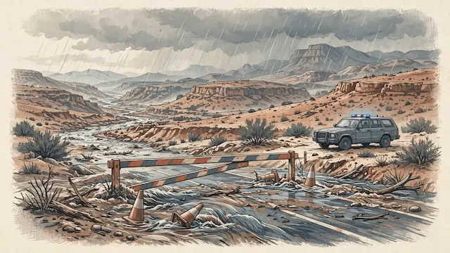Southern Israel Road Closures Updated Due to Heavy Rains and Flooding