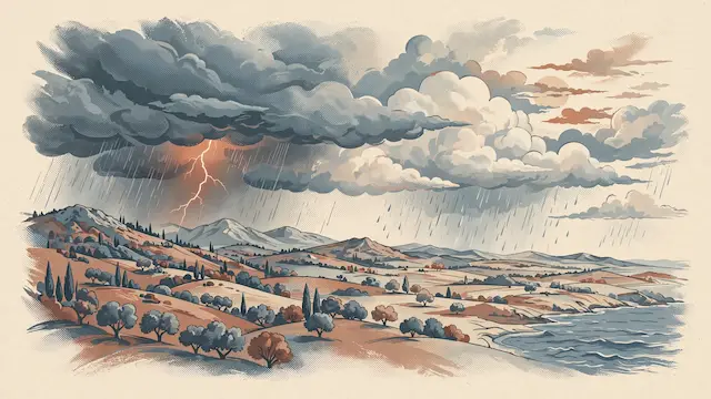 Local Showers and Thunderstorms Expected in Northern and Central Israel
