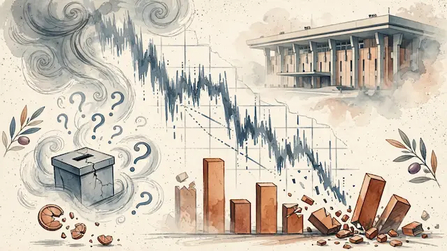 Israeli Markets Plunge Amid Election Uncertainty and Unclear Results
