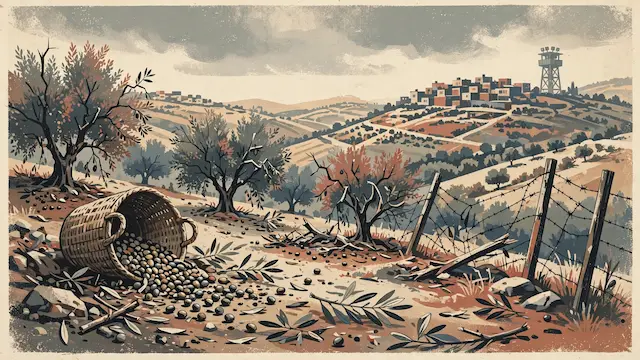 Settler Violence Surges in West Bank During Olive Harvest Season