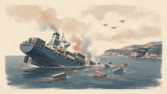 ZIM-Operated Ship Sinks in Black Sea After Drone Attack
