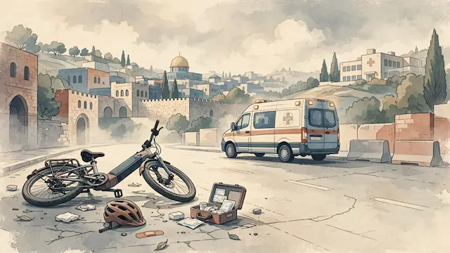 E-Bike Rider Injured in Jerusalem Accident
