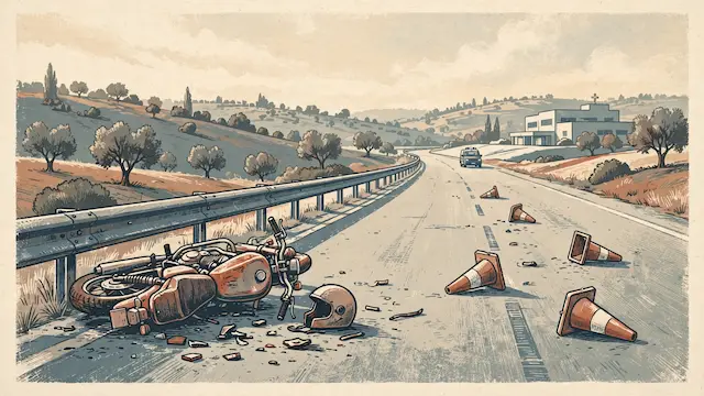 Motorcyclist Injured in Central Israel Accident, Hospitalized