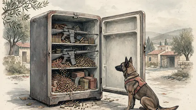 Police Seize Weapons, Ammo Hidden in Refrigerator in Kfar Manda