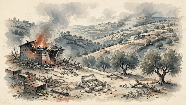 Settler Violence Erupts in West Bank, Injuring Farmers