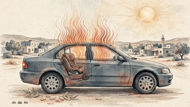 Toddler Dies After Being Left in Hot Car in Rahat