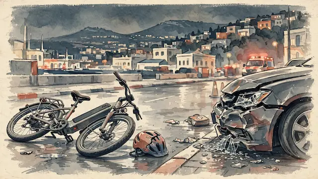 Man Critically Injured in Haifa Electric Bicycle Accident