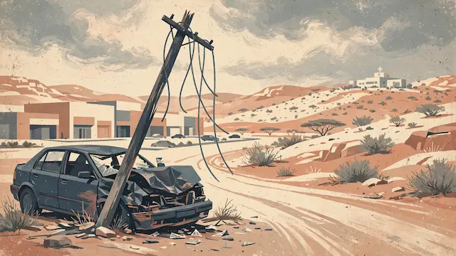 Second Weekend Fatality in Negev: Driver Dies After Crashing into Pole Near Beer Sheva